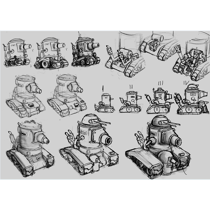 3D low poly tank: CanTank 5