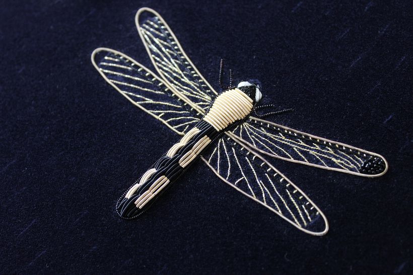 Goldwork Dragonfly 1