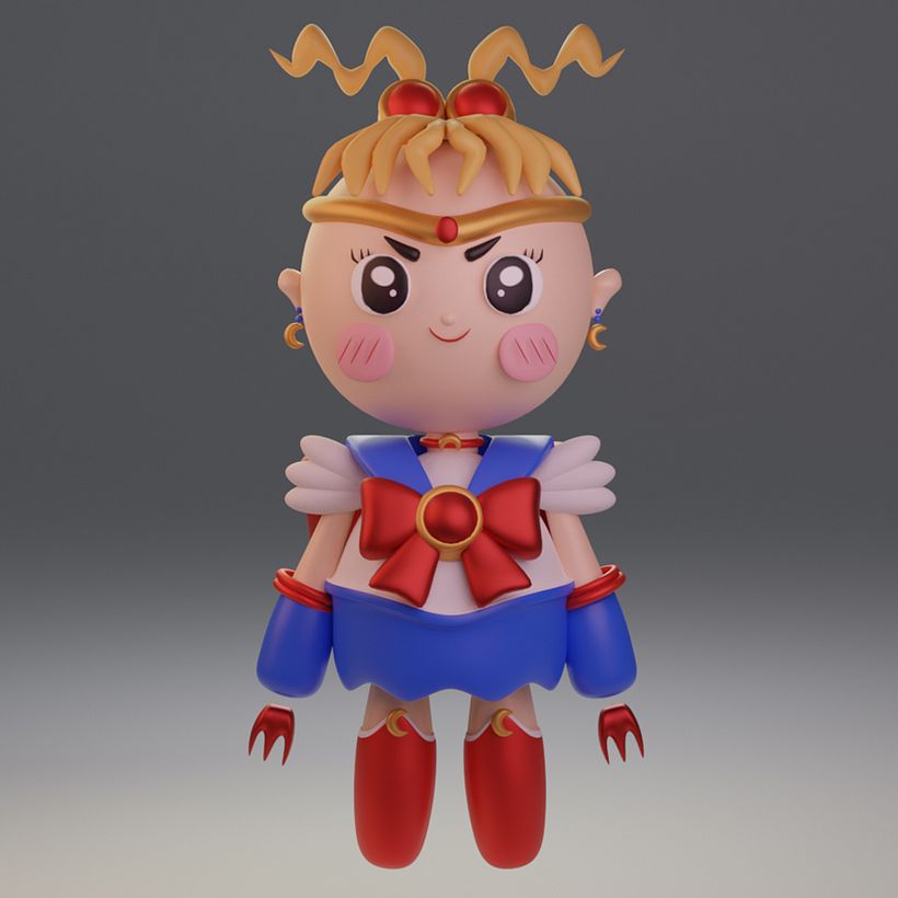 My project for course: Kawaii Character Creation in 3D with Blender  2