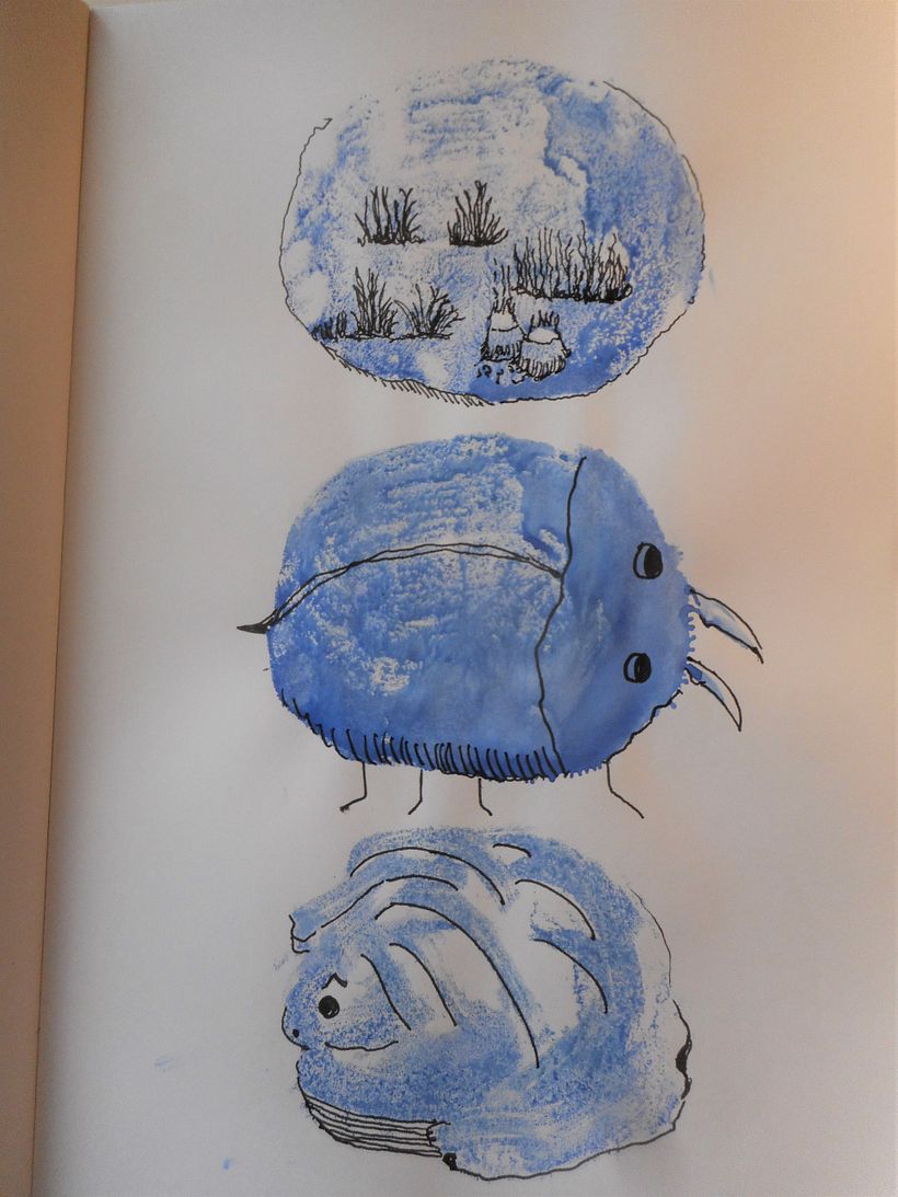 My project for course: Creative Illustration: Play with Unexpected Materials 3