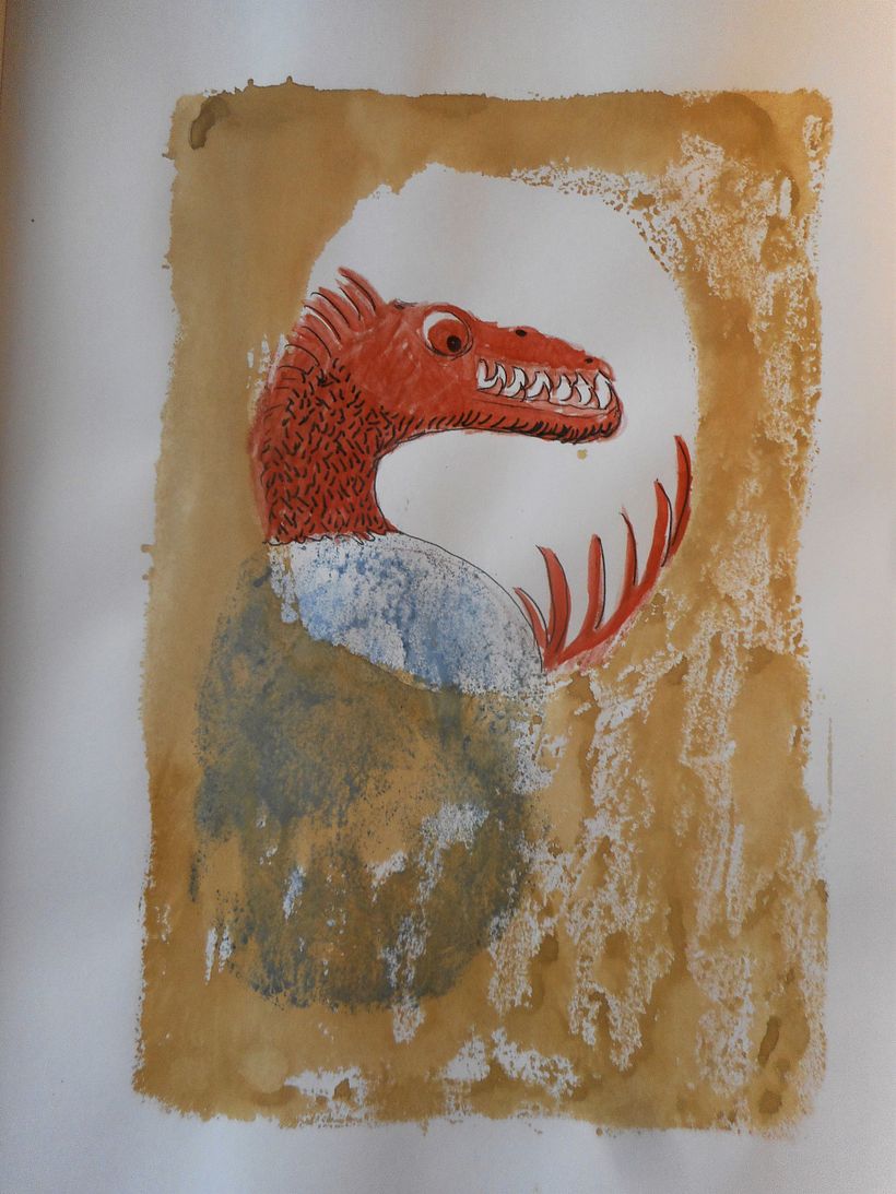 My project for course: Creative Illustration: Play with Unexpected Materials 4