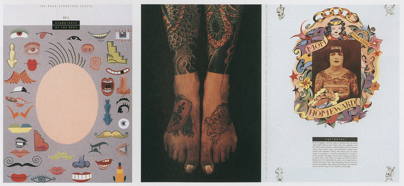 Imágenes de "Signatures of the Body", Pentagram (Nueva York, 1992). 