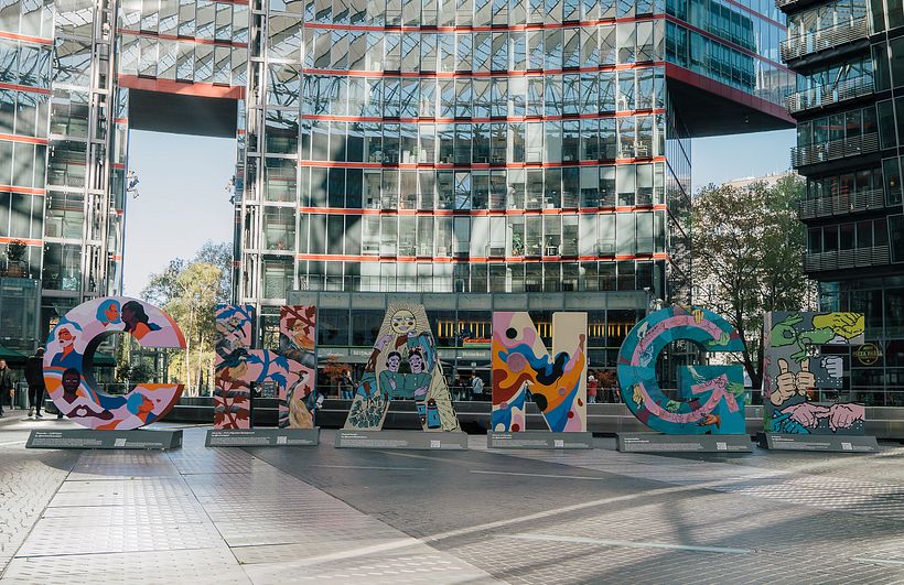 CHANGE - Mural installation for LinkedIN 3