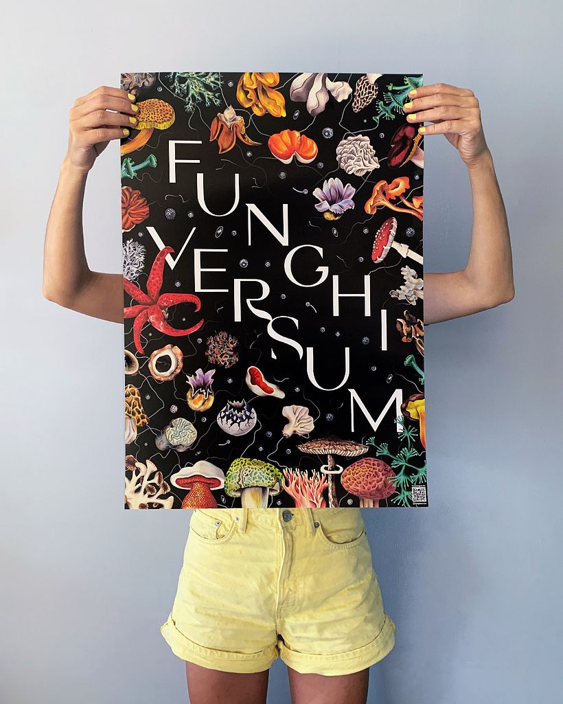 FUNGHIVERSUM - Visual identity for German theater piece for kids and adults - Diseño