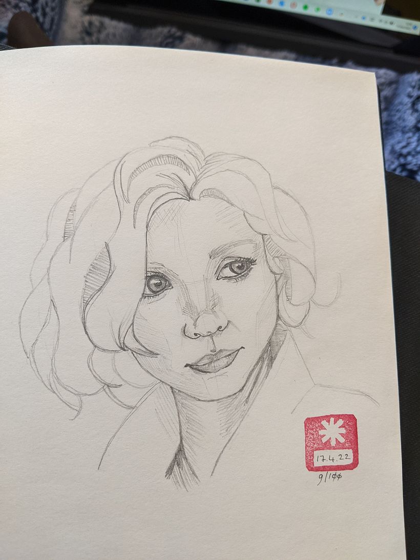 the hair for Head 9 was very difficult for me - I learnt a lot from this one