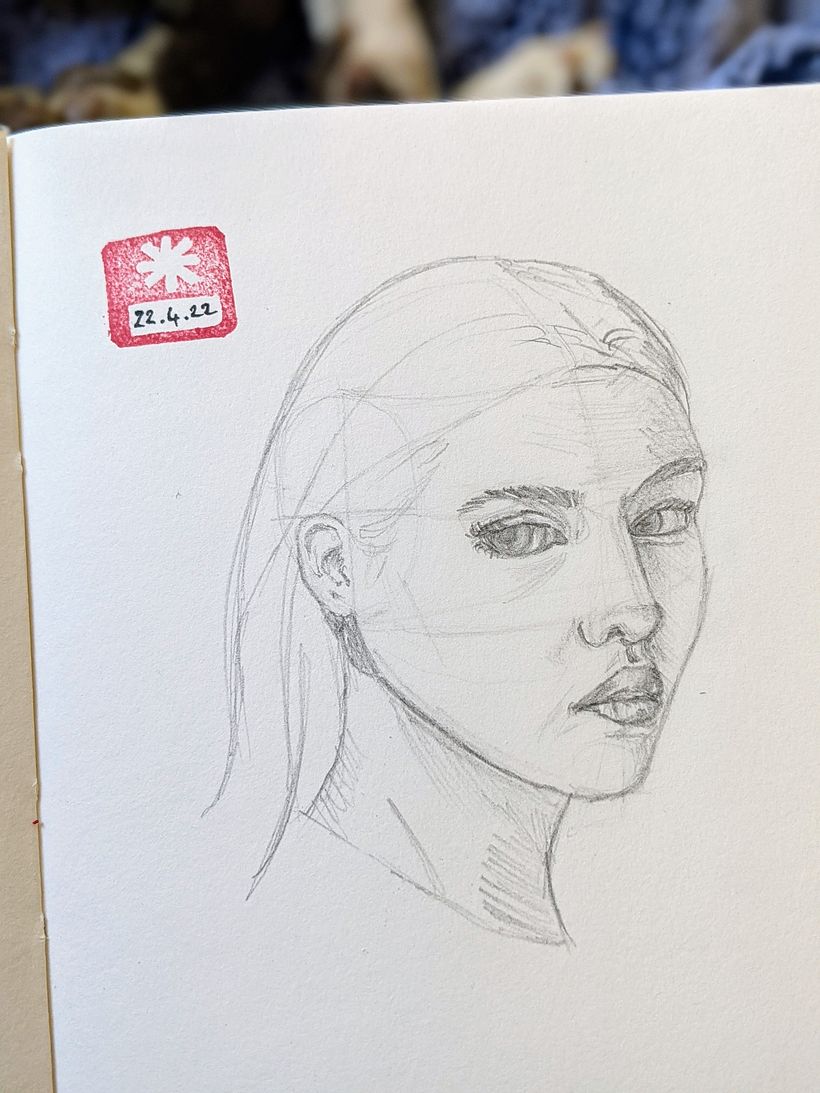 I really struggled with Head 10 - so much so that I gave up drawing faces for a month
