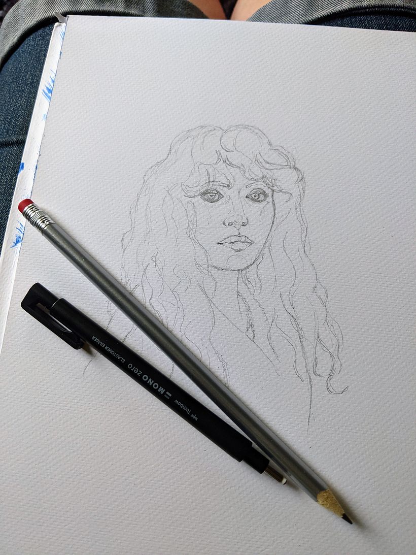 I watched S2 of Russian Doll and was inspired to draw Head 11 - the end of my dry spell!