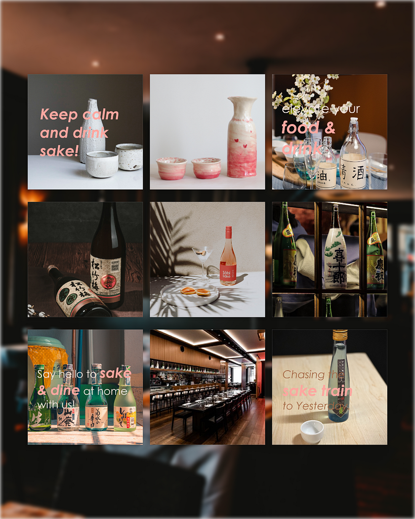 The Instagram feed: To feel the univers of the brand 