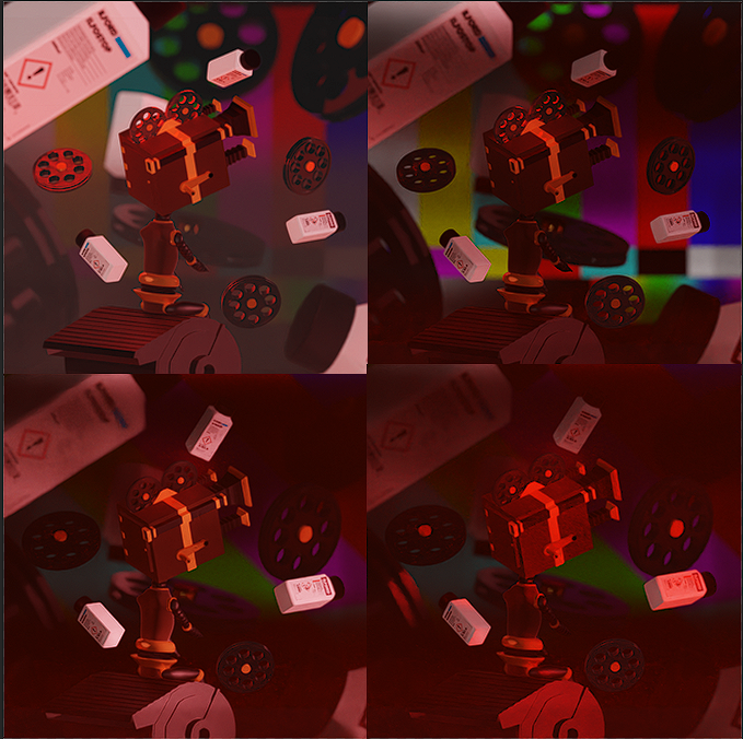 Light and smoke simulation experiment