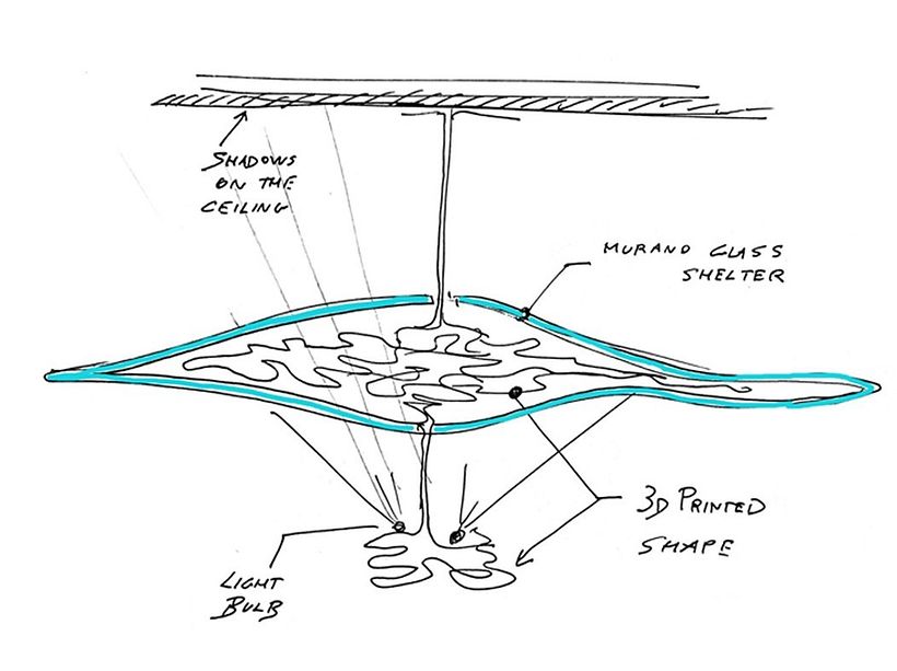 Horizon Lamp (with design morphine) - 3D