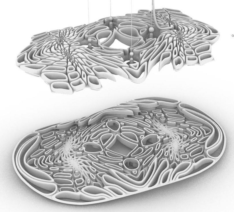 Horizon Lamp (with design morphine) - 3D