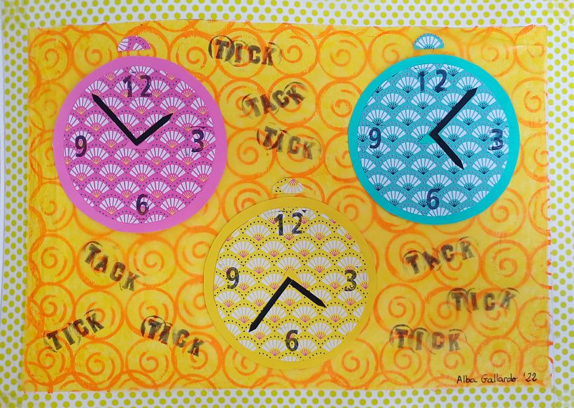 Versión 7. Adaptación del cuadro con la técnica scrapbooking