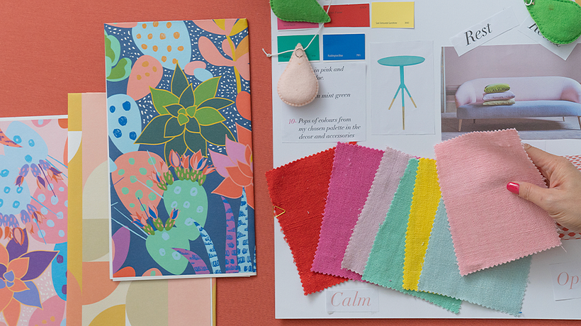 Interior stylist Geraldine Tan teaches you about color psychology and how to create a harmonized color palettes.