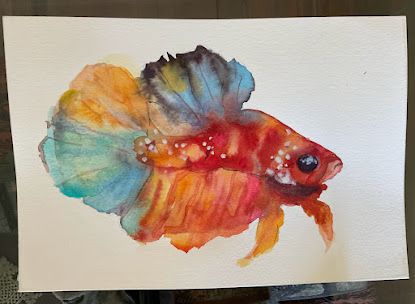 My project for course: Experimental Watercolor Techniques for Beginners 3