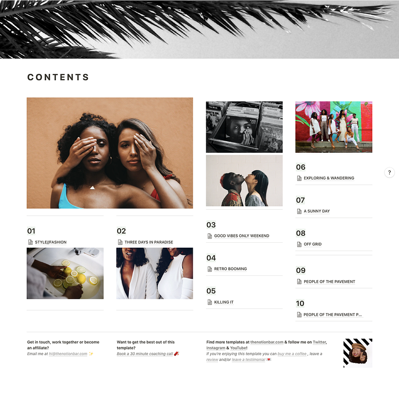 Zine Notion Template 1