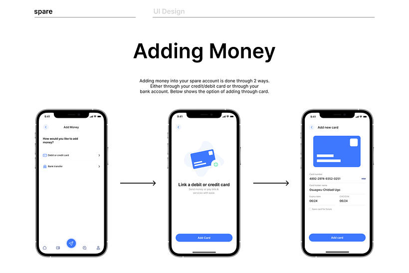 Spare - UX / UI
