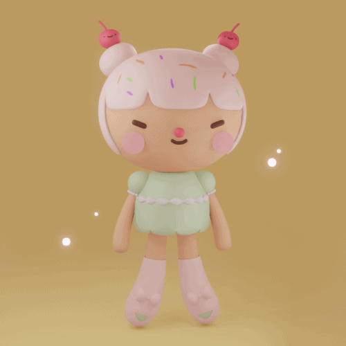 My project for course: Kawaii Character Creation in 3D with Blender  4