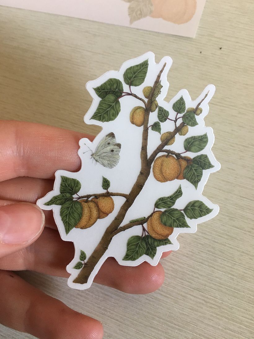 3" Transparent Sticker of artwork.
