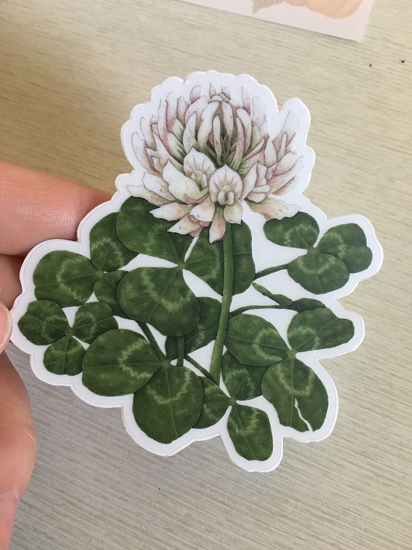 3" Transparent sticker of artwork