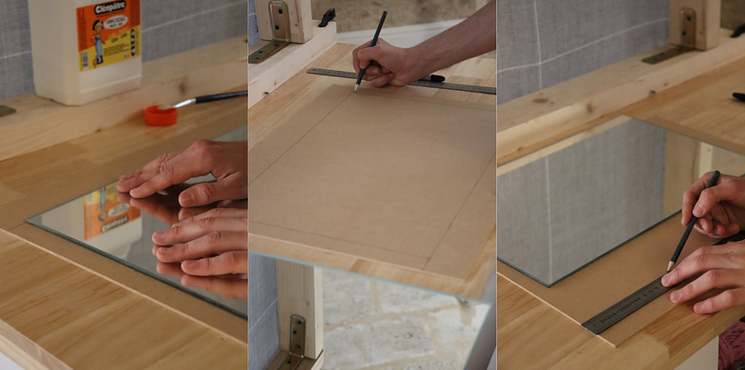 Tutoriel gratuit : upcycler un miroir avec un cadre tufté 7