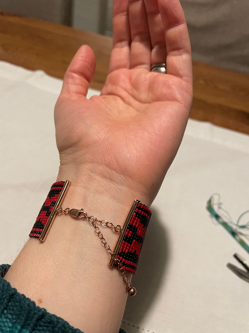 Pink gold finish from Perles and Co.