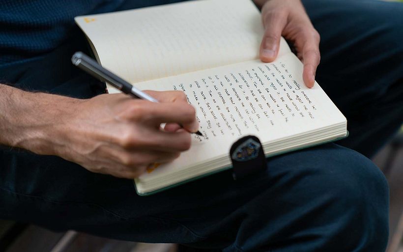 Mark plans out his characters carefully before drafting, to ensure consistency.