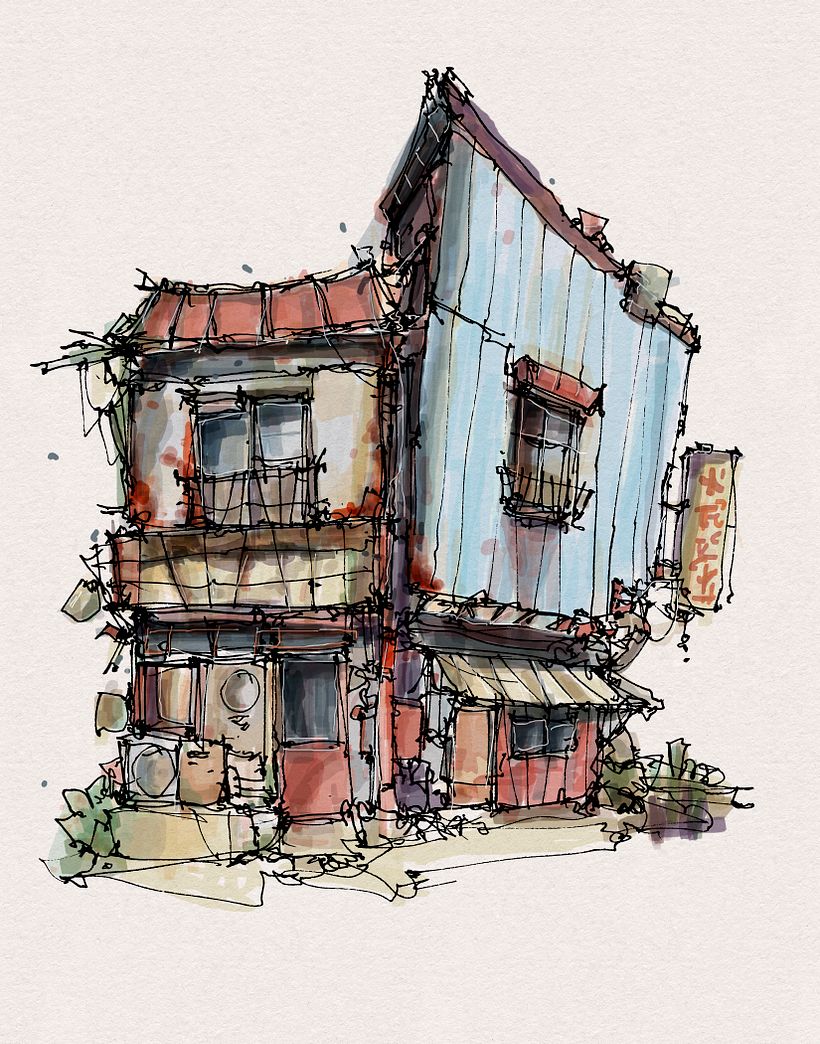 My project for course: Expressive Architectural Sketching with Colored Markers 2
