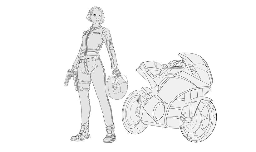 Marcela Prados Mi proyecto del curso: Introducción al concept art para el diseño de personajes expresivos 7