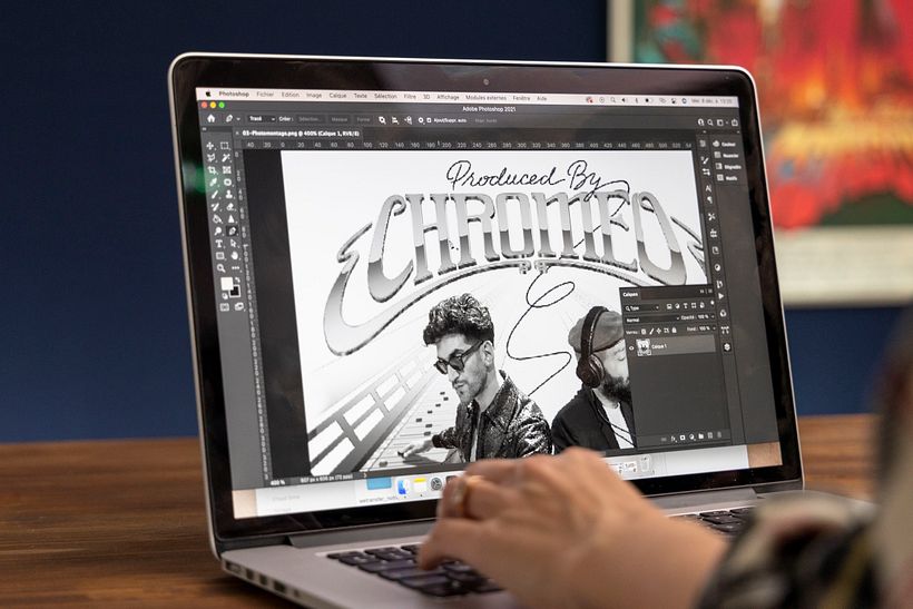 Creation of a HD photomontage on Photoshop, using my sketch as a guideline