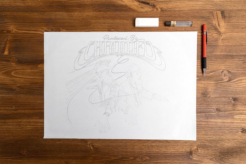 My project for course: Record Cover Design with Pencil Illustration Techniques 6