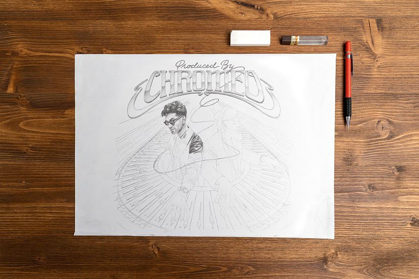 My project for course: Record Cover Design with Pencil Illustration Techniques 8