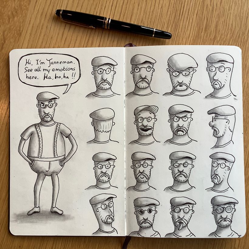 Design your own cartoon character.