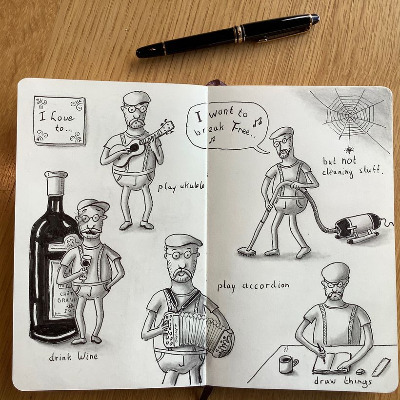 My project in The Art of Sketching: Transform Your Doodles into Art course 3