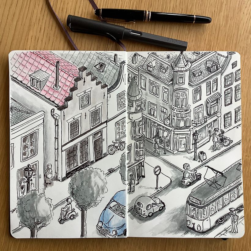 My project in The Art of Sketching: Transform Your Doodles into Art course 5