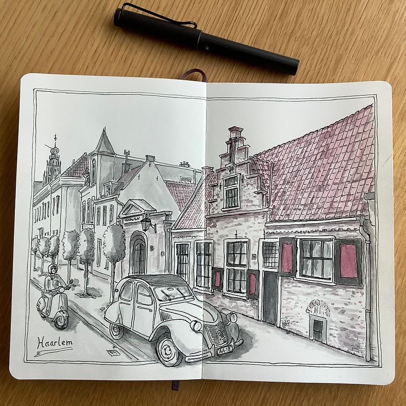 My project in The Art of Sketching: Transform Your Doodles into Art course 8