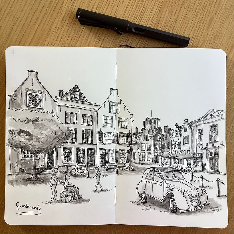 My project in The Art of Sketching: Transform Your Doodles into Art course 13