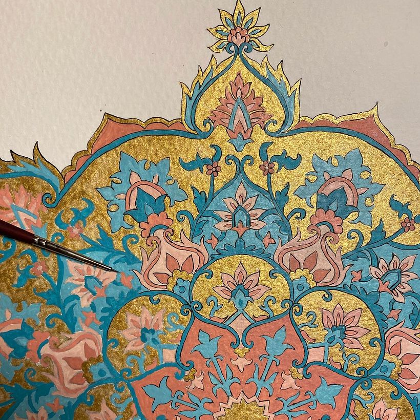 My project for course: Introduction to Islamic Art: Create Biomorphic Patterns 8