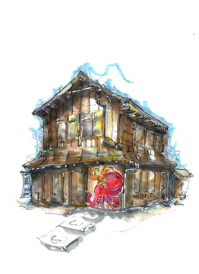 My project for course: Expressive Architectural Sketching with Colored Markers 7