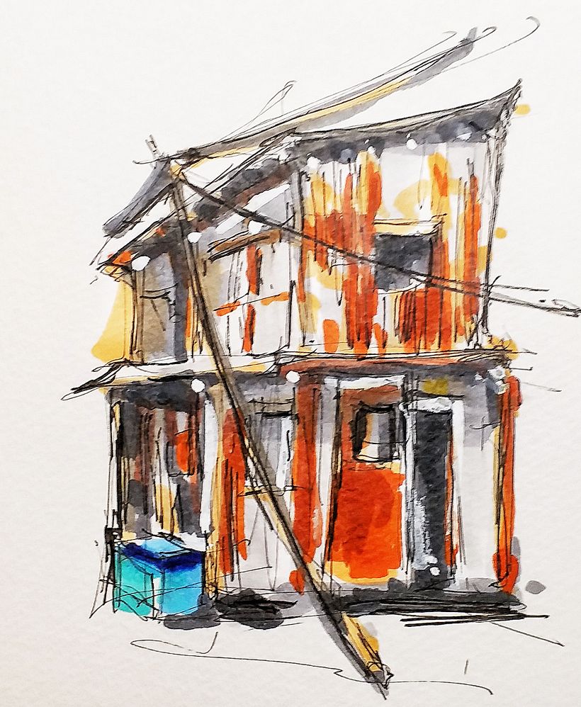 My project for course: Expressive Architectural Sketching with Colored Markers 7