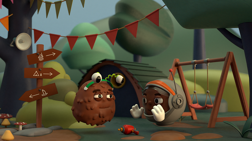 Bigfoot Bill and Astro Joe scheming a prank