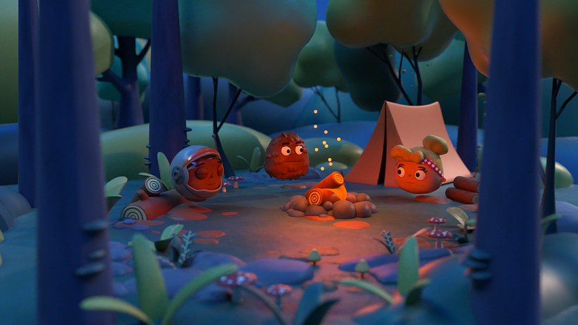 Story time around the campfire 