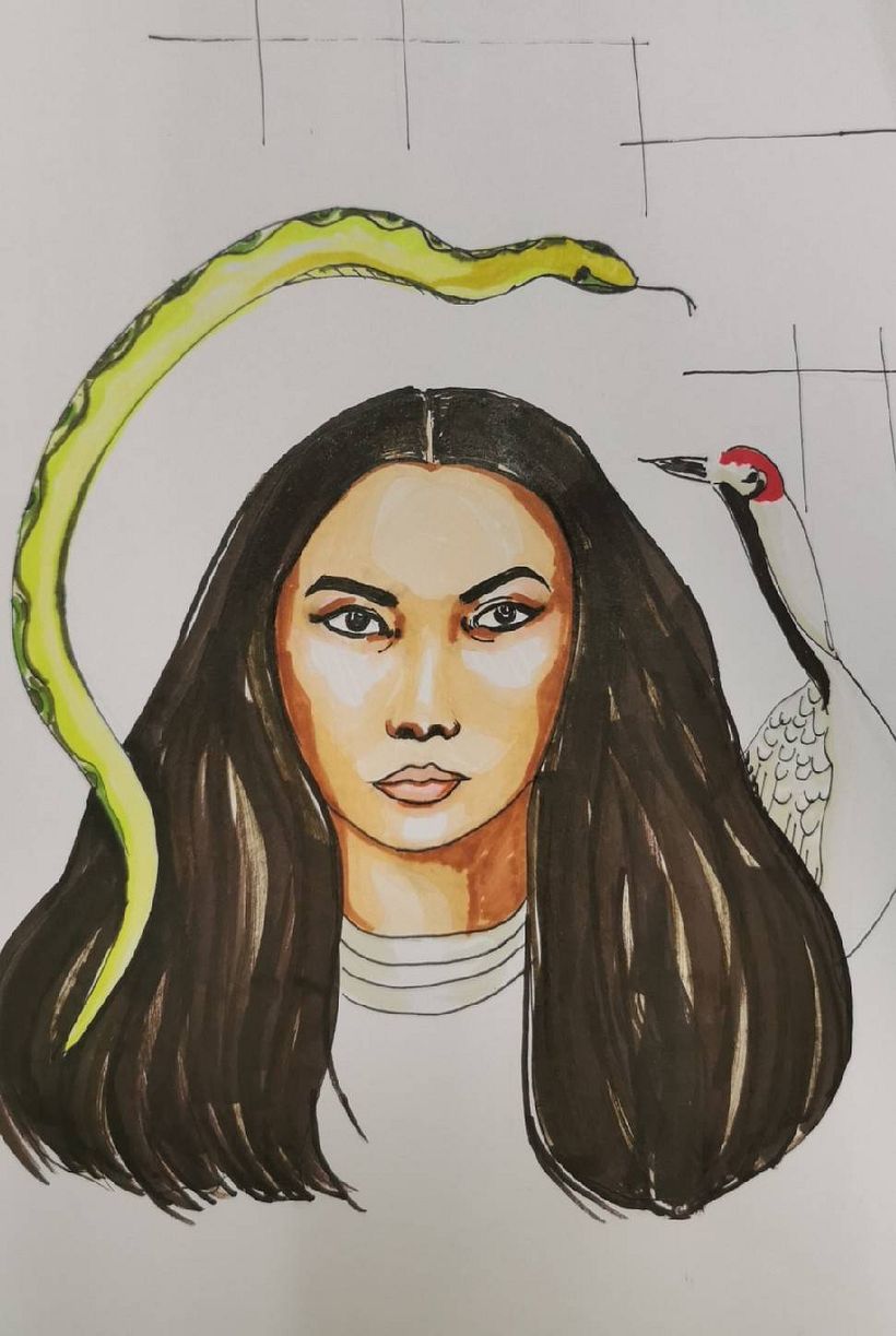 My project for course: Creative Portraits with Markers 3