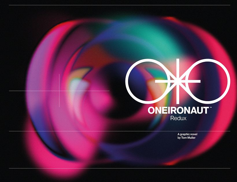 The opening title spread in the book that continues the visual language for the story.