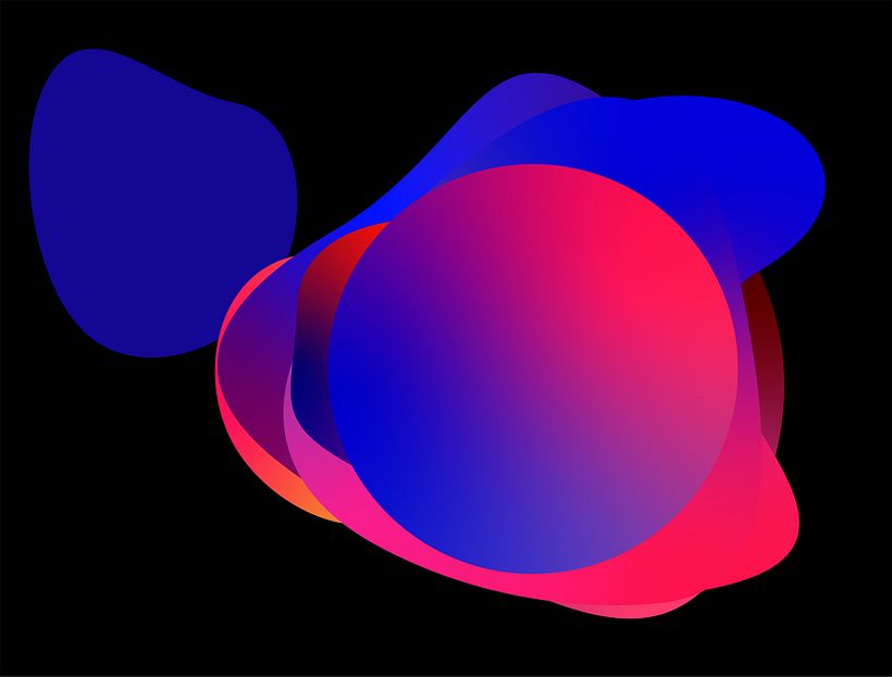 Using the colour palette I built (referencing the original story), I start creating shapes and compositions as vector shapes.