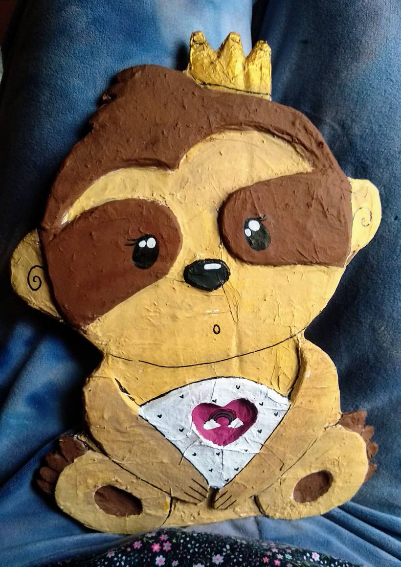 Mi proyecto del curso: Papel maché para principiantes: esculpe un personaje colorido 2