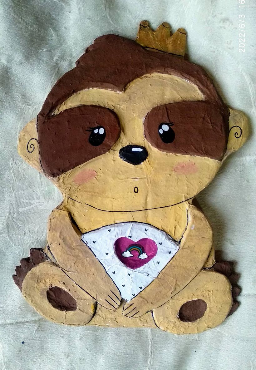 Mi proyecto del curso: Papel maché para principiantes: esculpe un personaje colorido 3