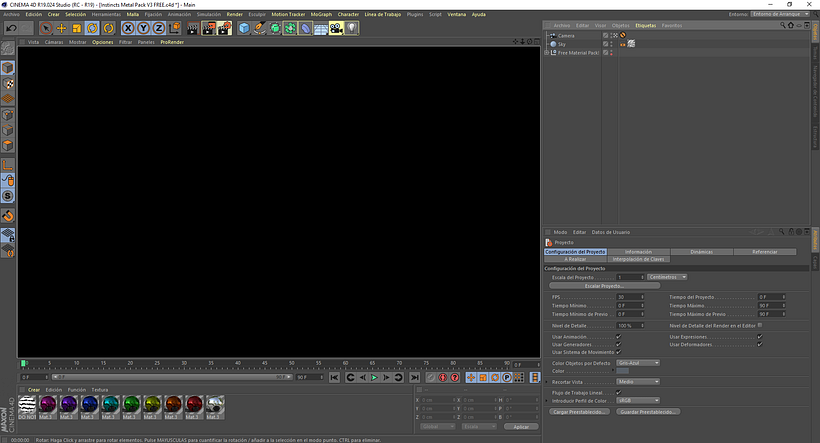 Cinema 4D y problemas en el render 1