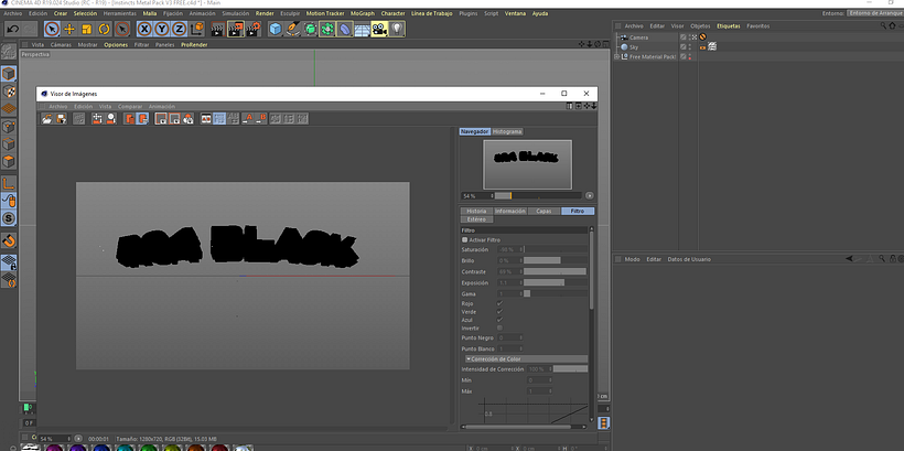 Cinema 4D y problemas en el render 1