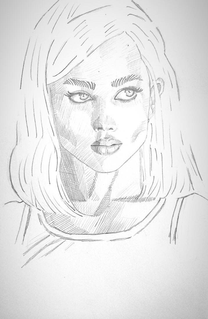 My project for course: Portrait Sketchbooking: Explore the Human Face 1