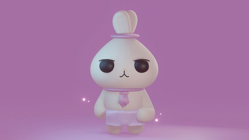 My project for course: Kawaii Character Creation in 3D with Blender  3